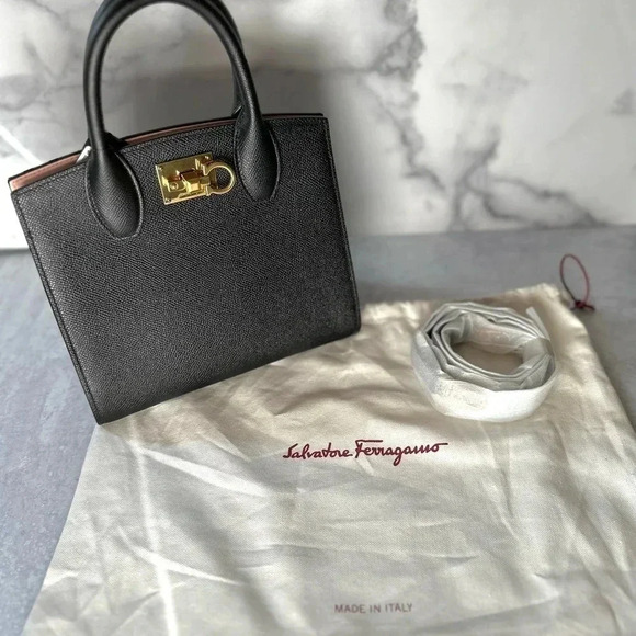 Ferragamo Studio Box Bag- NEW - Picture 3 of 5